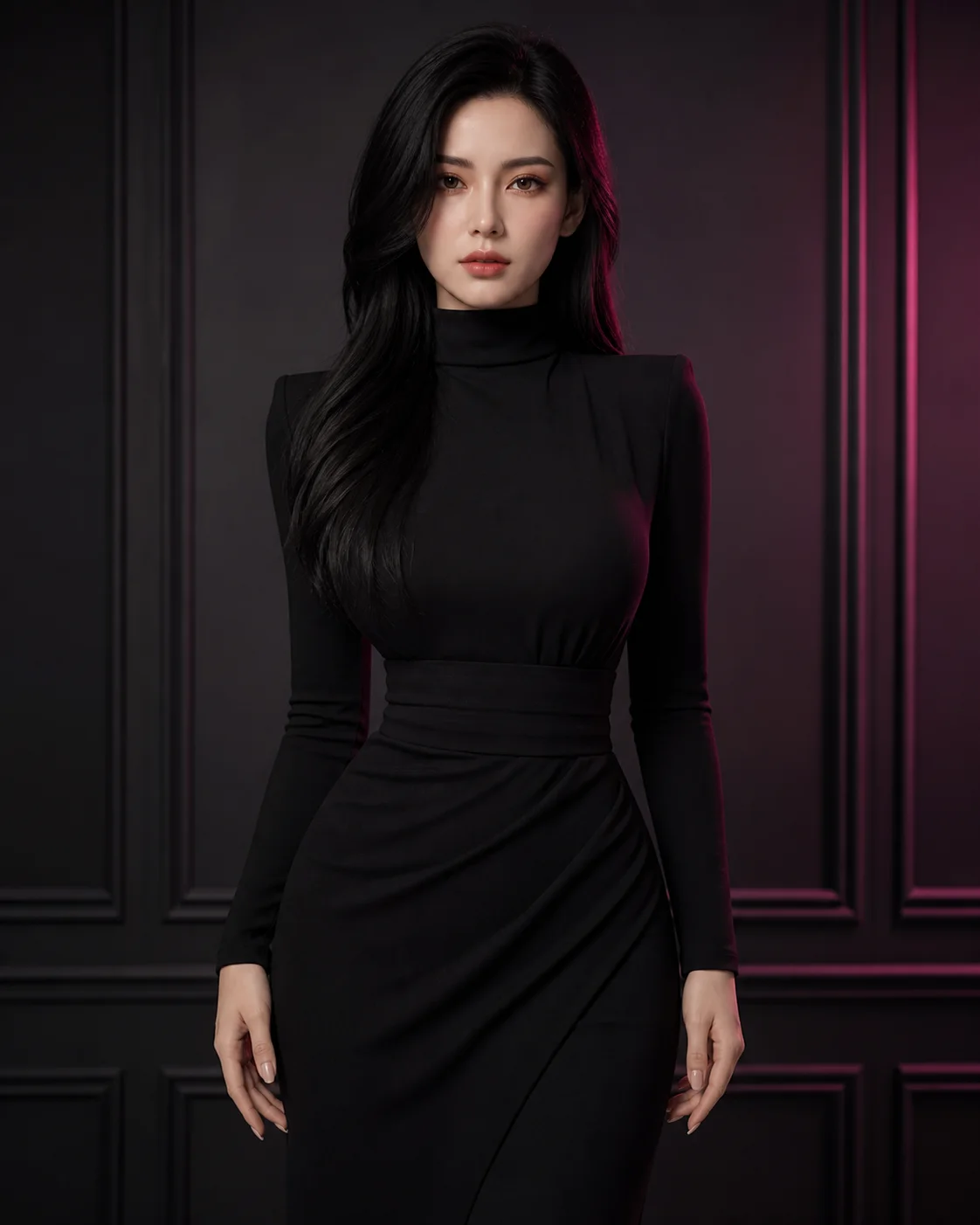 Fully clothed YaoDoll Noir 01 presentation
